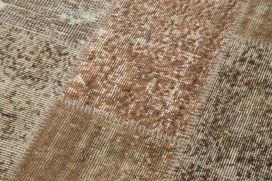 3x10 Brown Patchwork Runner Rug - 37664