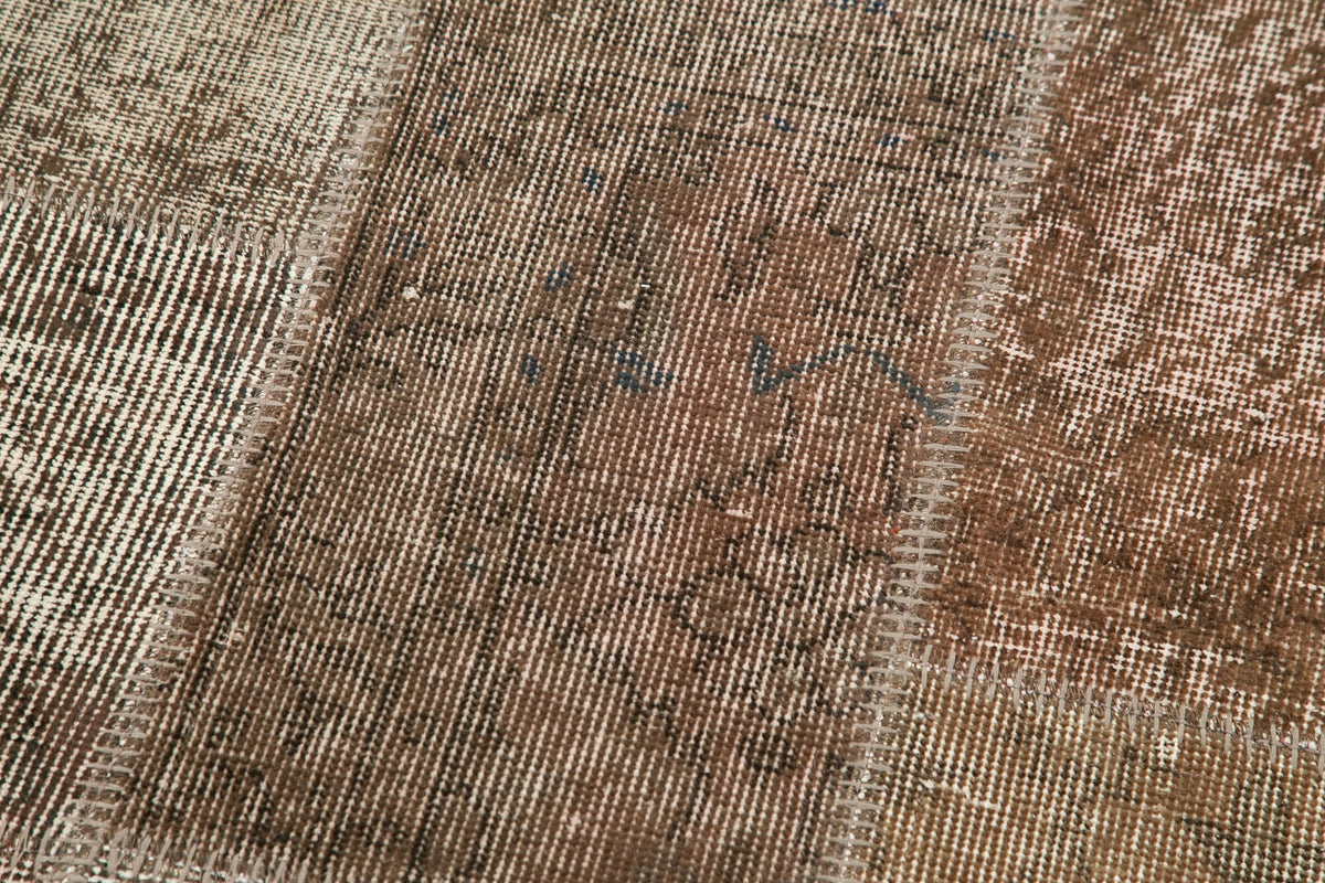 3x10 Brown Patchwork Runner Rug - 37669