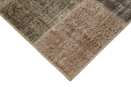 3x10 Brown Patchwork Runner Rug - 37673