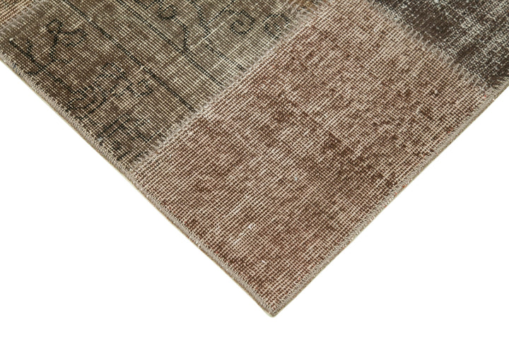 3x10 Brown Patchwork Runner Rug - 37673