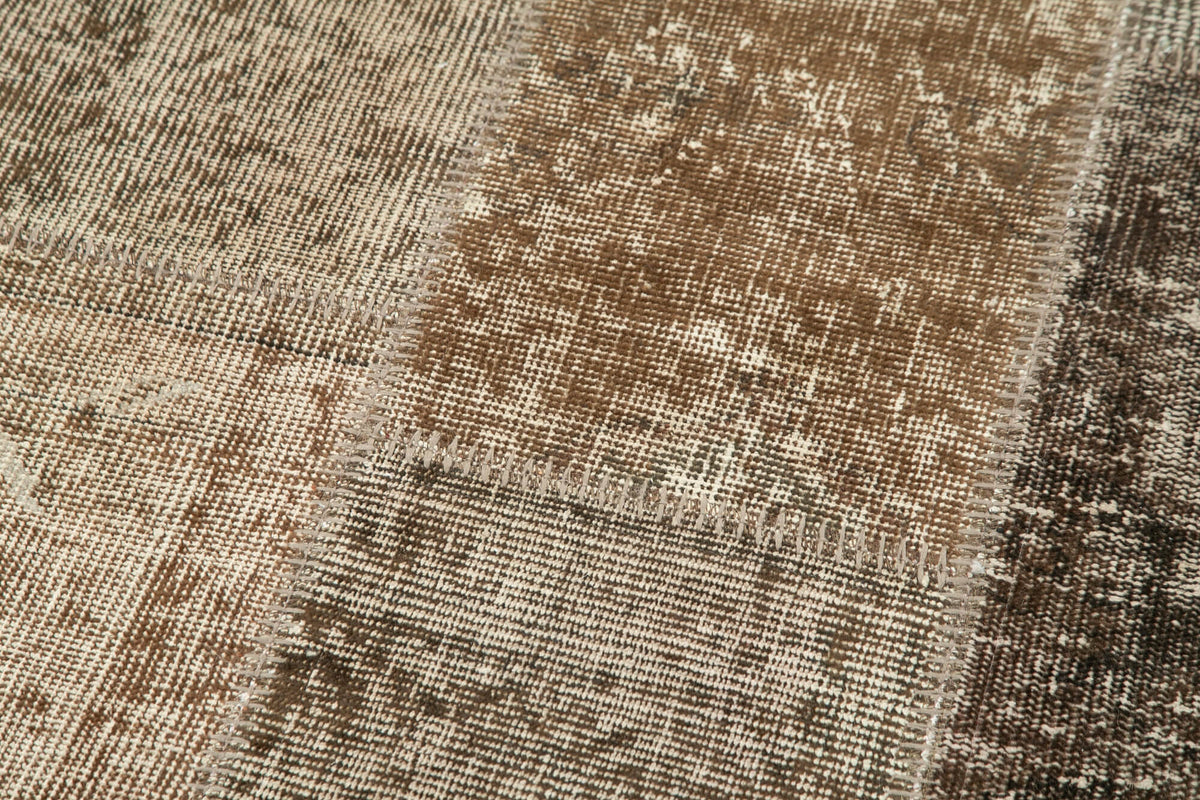 3x10 Brown Patchwork Runner Rug - 37673