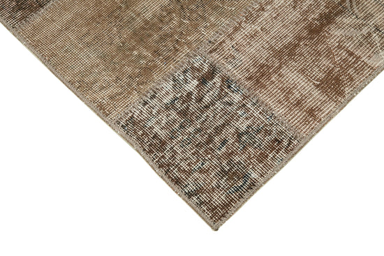3x10 Brown Patchwork Runner Rug - 37675