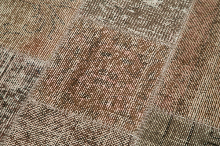 3x10 Brown Patchwork Runner Rug - 37675