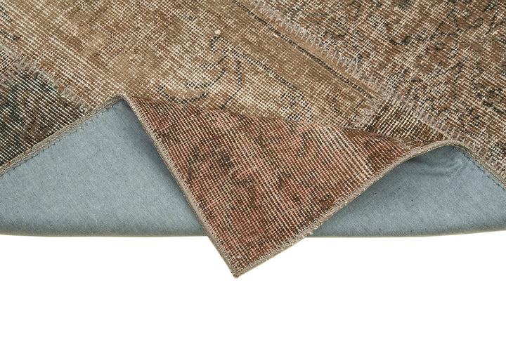 3x10 Brown Patchwork Runner Rug - 37675