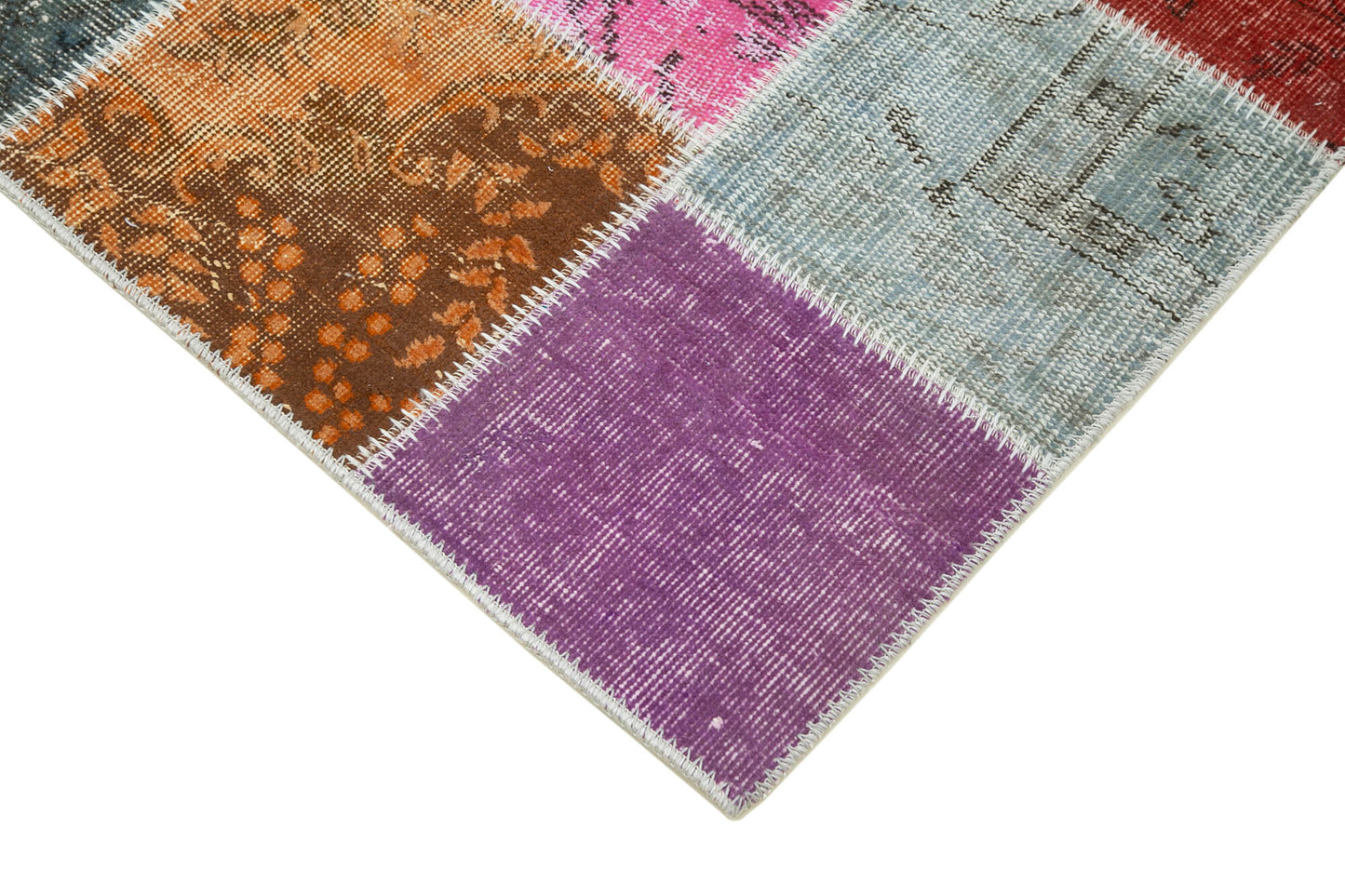 3x10 Multicolor Patchwork Runner Rug - 37696