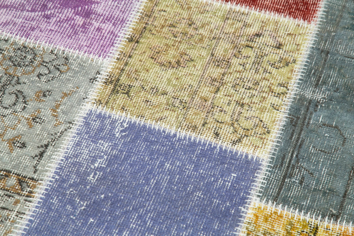 3x10 Multicolor Patchwork Runner Rug - 37696