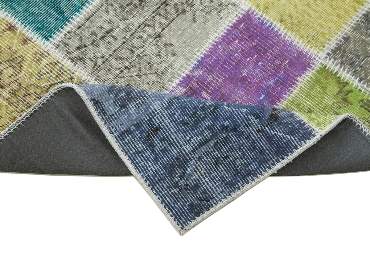 3x10 Multicolor Patchwork Runner Rug - 37696