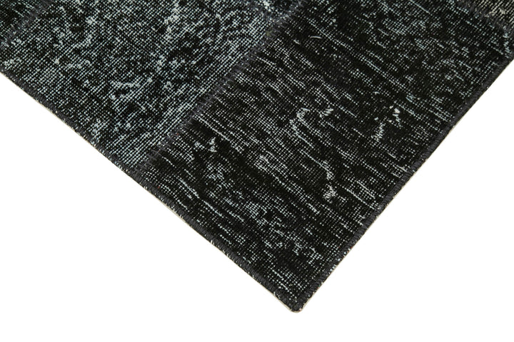 3x10 Black Patchwork Runner Rug - 37703