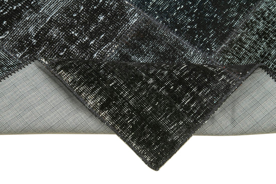 3x10 Black Patchwork Runner Rug - 37703