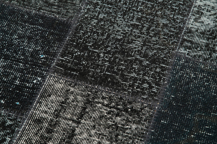 3x10 Black Patchwork Runner Rug - 37705