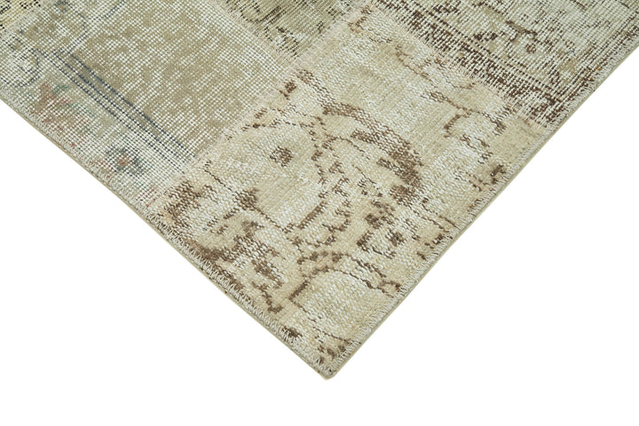 3x10 Beige Patchwork Runner Rug - 37706
