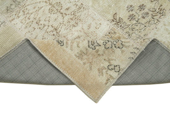 3x10 Beige Patchwork Runner Rug - 37706