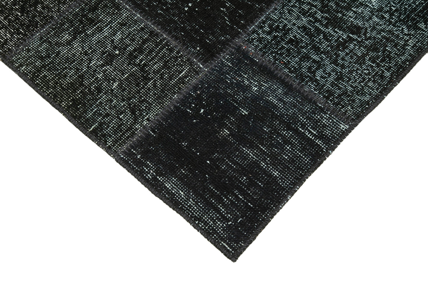 3x10 Black Patchwork Runner Rug - 37708