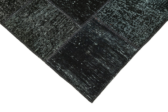 3x10 Black Patchwork Runner Rug - 37708