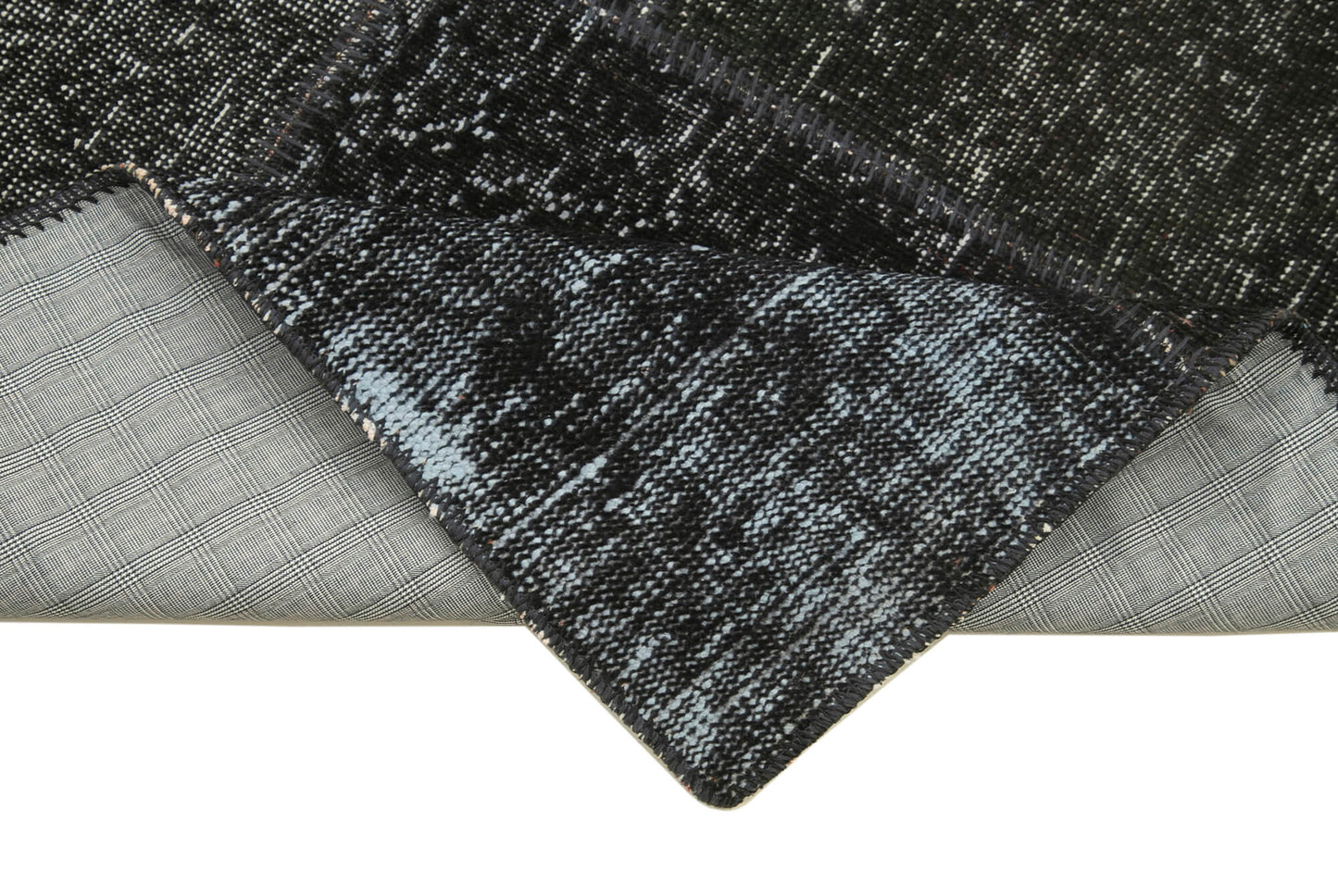 3x10 Black Patchwork Runner Rug - 37708