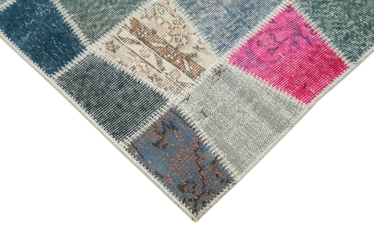 3x10 Multicolor Patchwork Runner Rug - 37715
