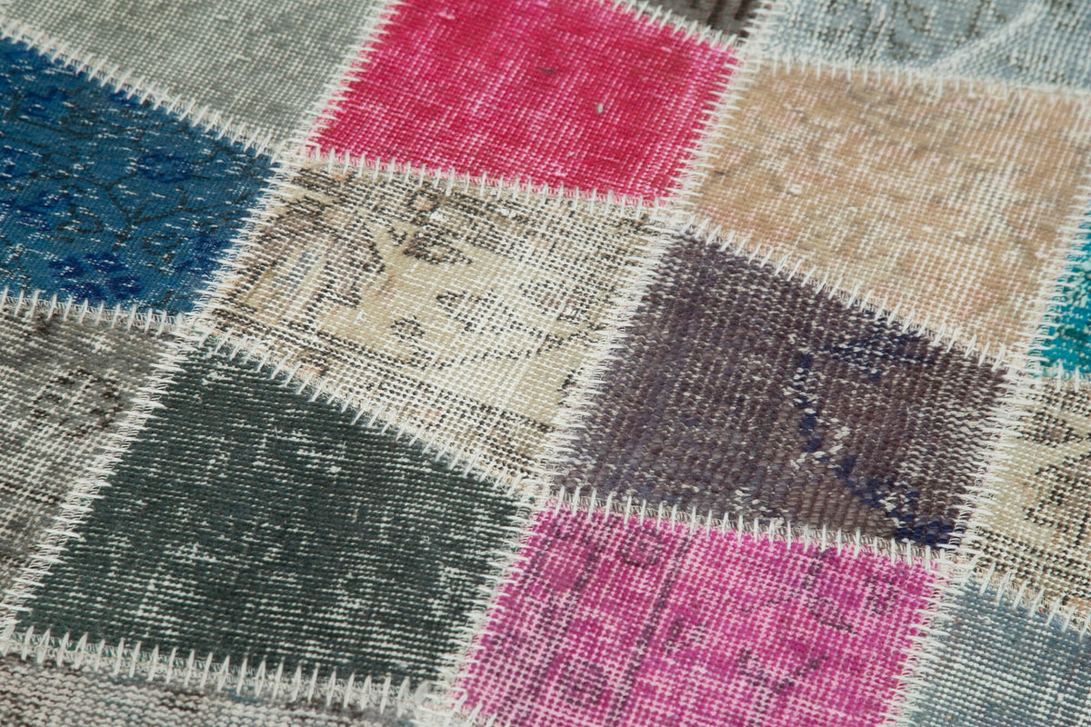 3x10 Multicolor Patchwork Runner Rug - 37715