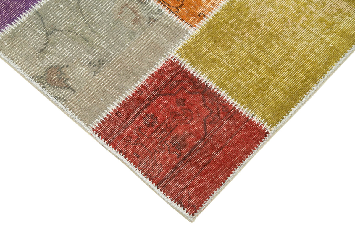 3x10 Multicolor Patchwork Runner Rug - 37717
