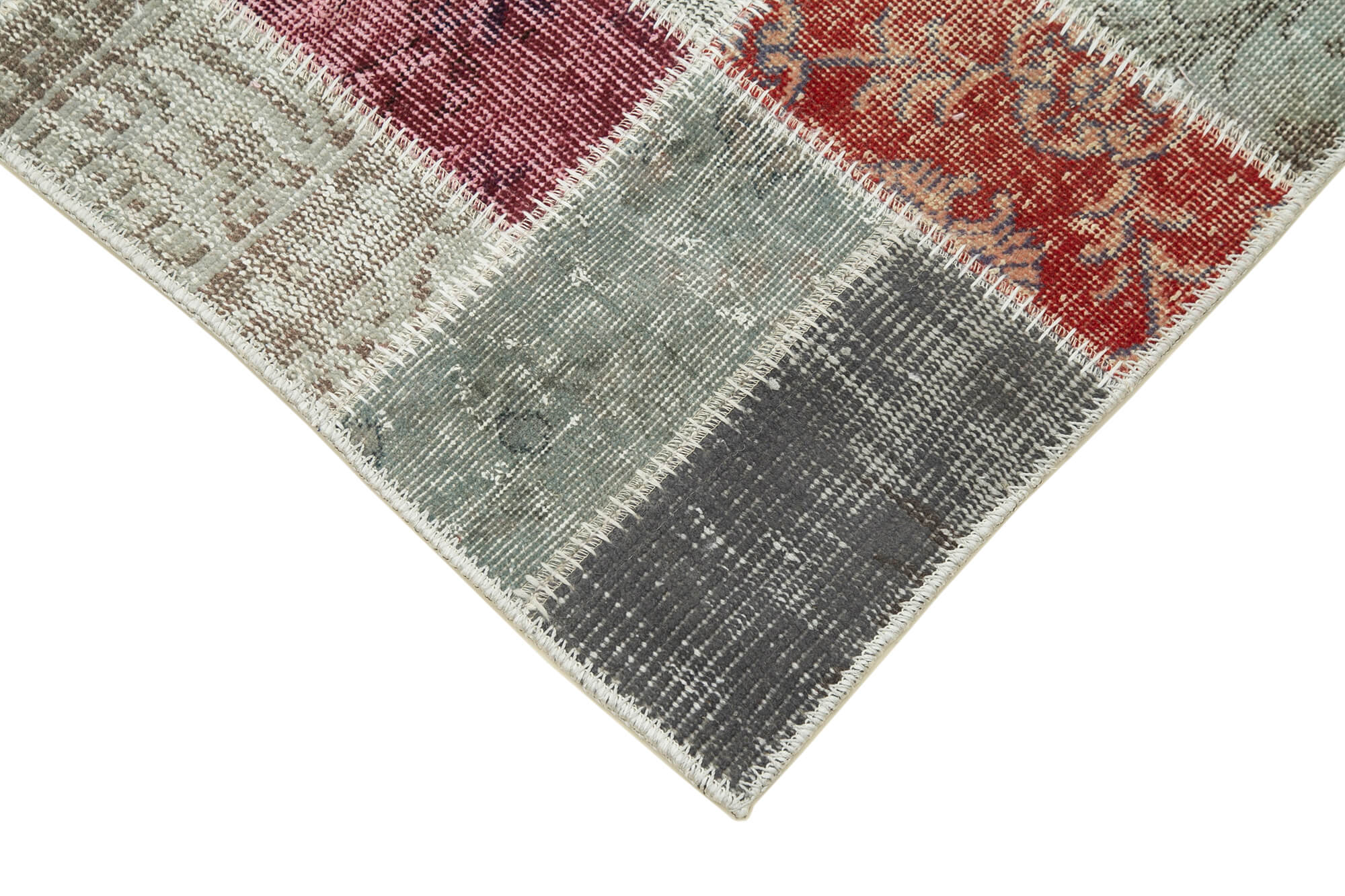 3x10 Multicolor Patchwork Runner Rug - 37718