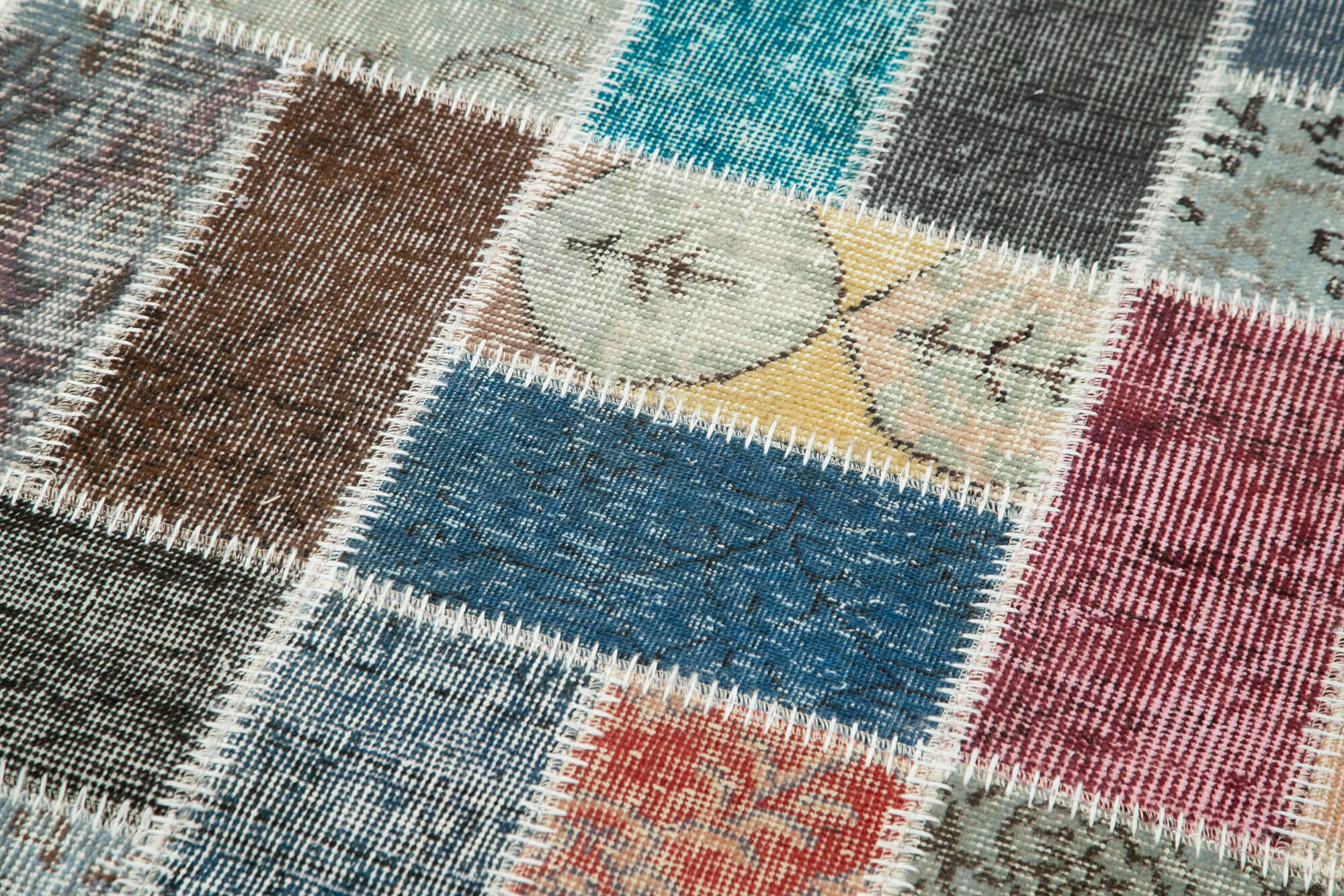 3x10 Multicolor Patchwork Runner Rug - 37718