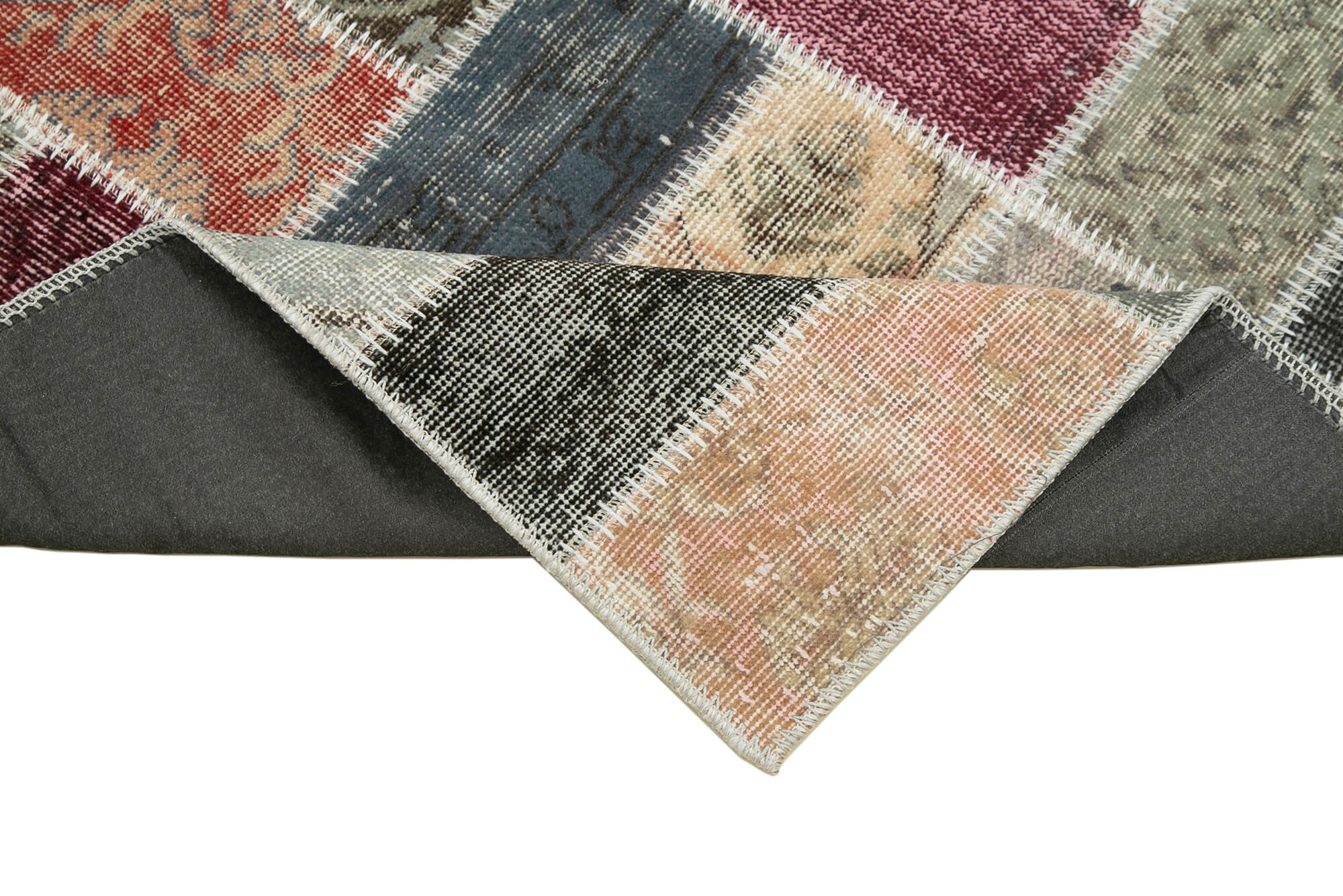 3x10 Multicolor Patchwork Runner Rug - 37718