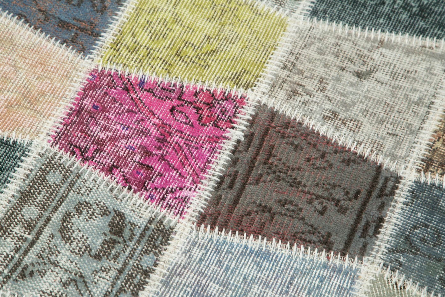 3x10 Multicolor Patchwork Runner Rug - 37721