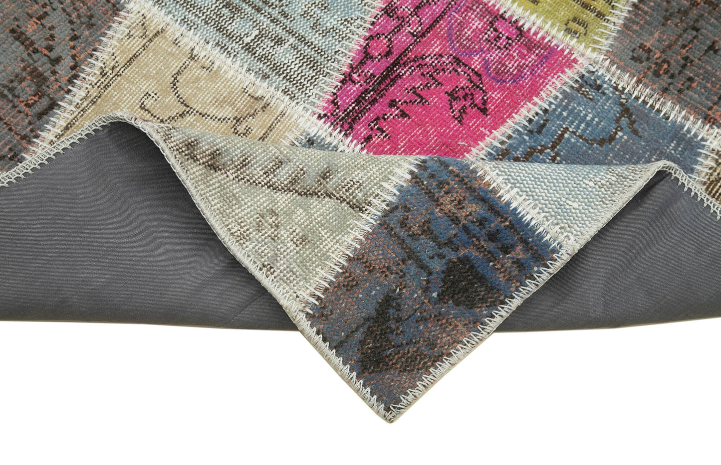 3x10 Multicolor Patchwork Runner Rug - 37721
