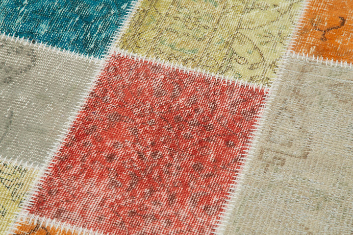 3x10 Multicolor Patchwork Runner Rug - 37731
