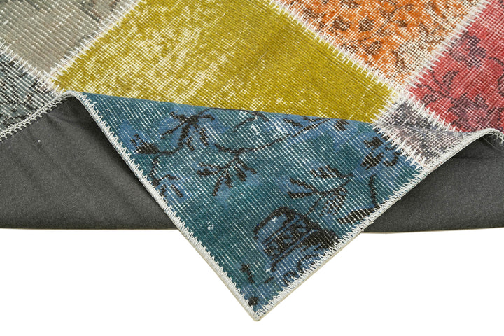 3x10 Multicolor Patchwork Runner Rug - 37731