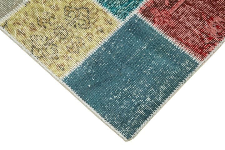 3x10 Multicolor Patchwork Runner Rug - 37733