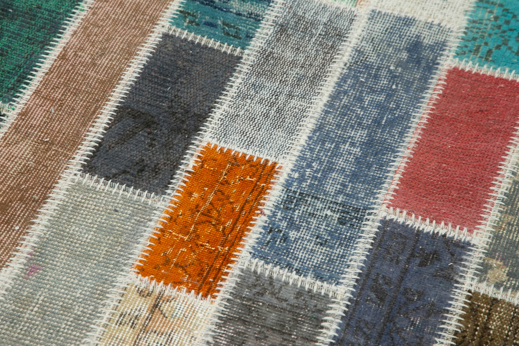 3x10 Multicolor Patchwork Runner Rug - 37734