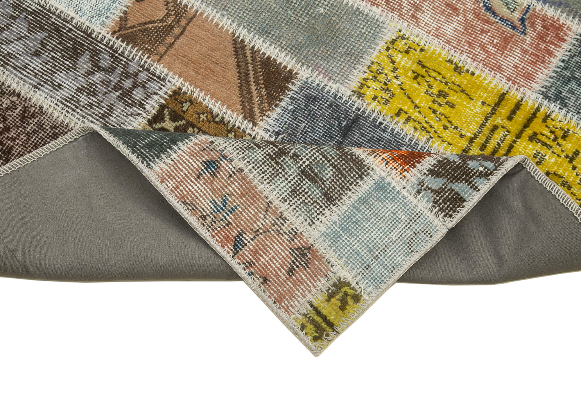 3x10 Multicolor Patchwork Runner Rug - 37734