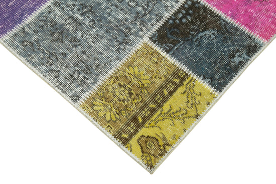 3x10 Multicolor Patchwork Runner Rug - 37735