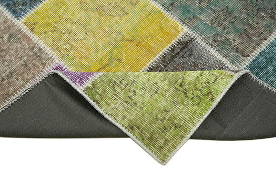 3x10 Multicolor Patchwork Runner Rug - 37735