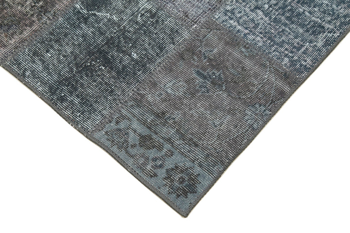 3x10 Grey Patchwork Runner Rug - 37740