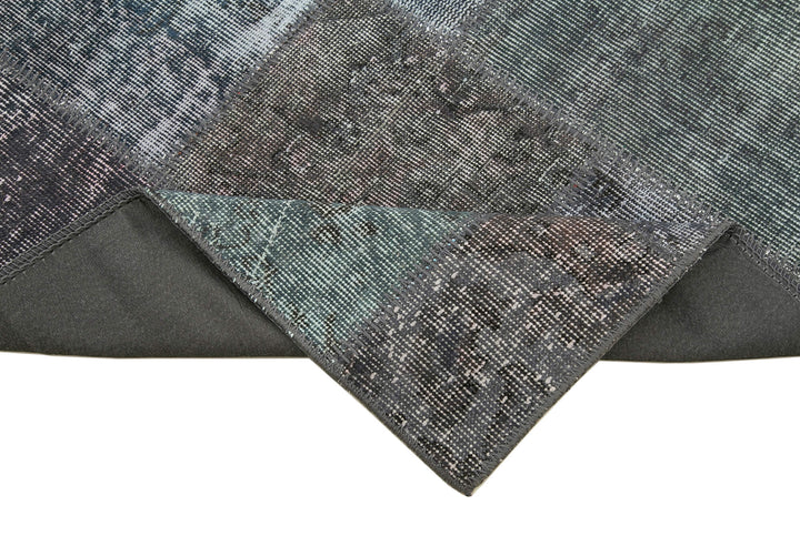 3x10 Grey Patchwork Runner Rug - 37740