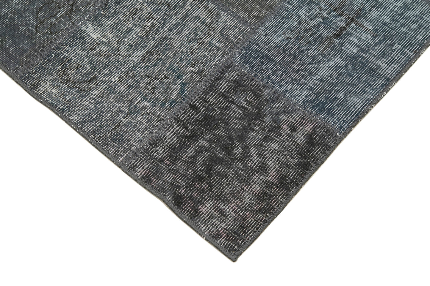 3x10 Grey Patchwork Runner Rug - 37742