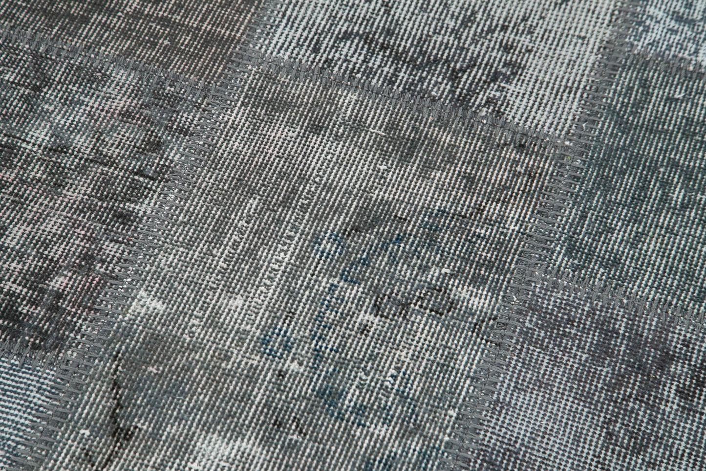 3x10 Grey Patchwork Runner Rug - 37742