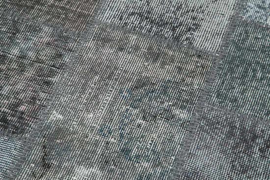 3x10 Grey Patchwork Runner Rug - 37742