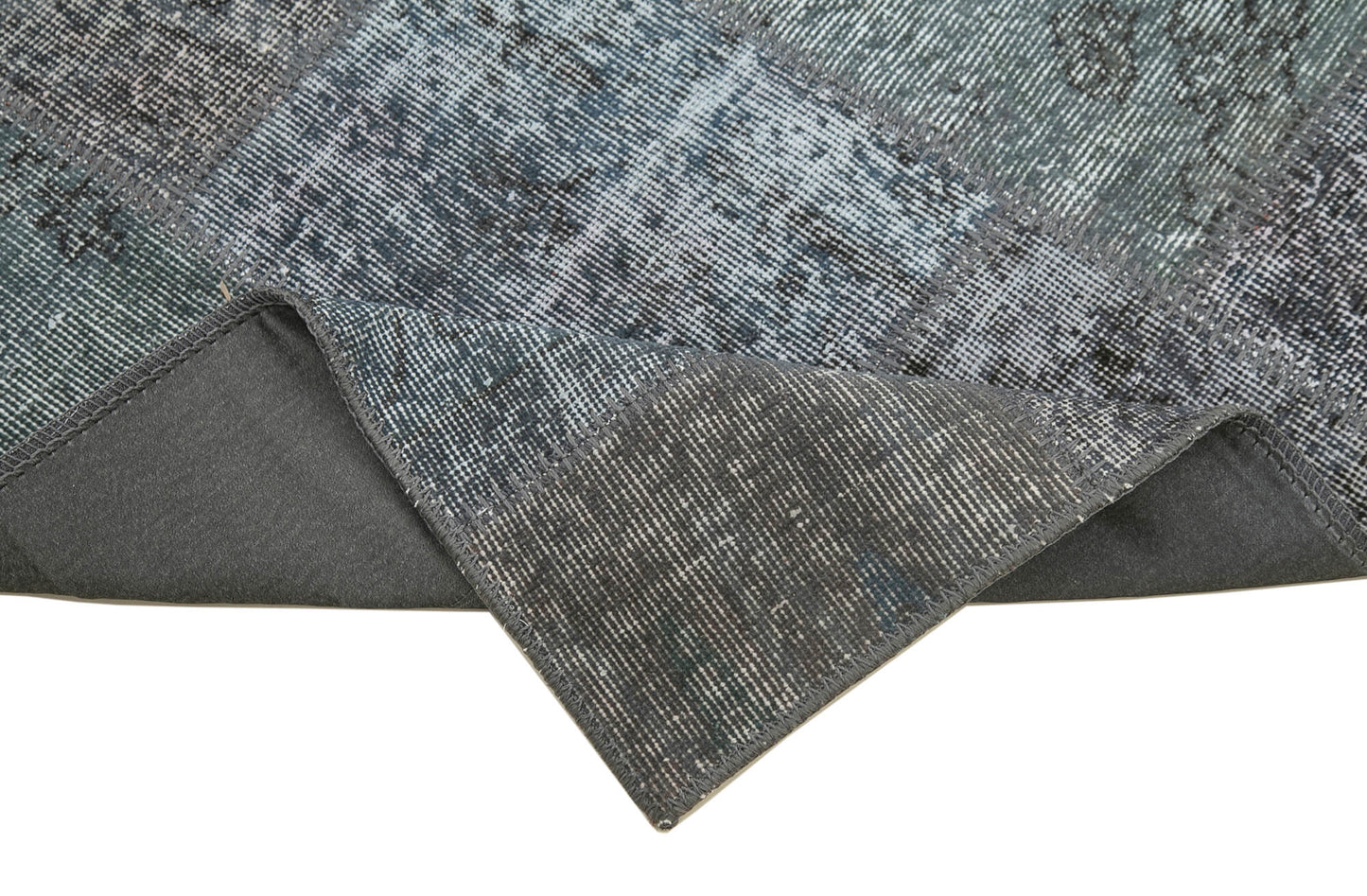 3x10 Grey Patchwork Runner Rug - 37742