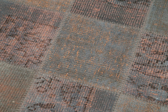 3x10 Grey Patchwork Runner Rug - 37745