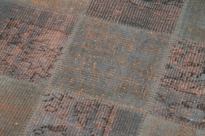 3x10 Grey Patchwork Runner Rug - 37745