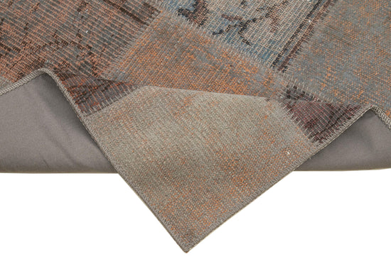 3x10 Grey Patchwork Runner Rug - 37745