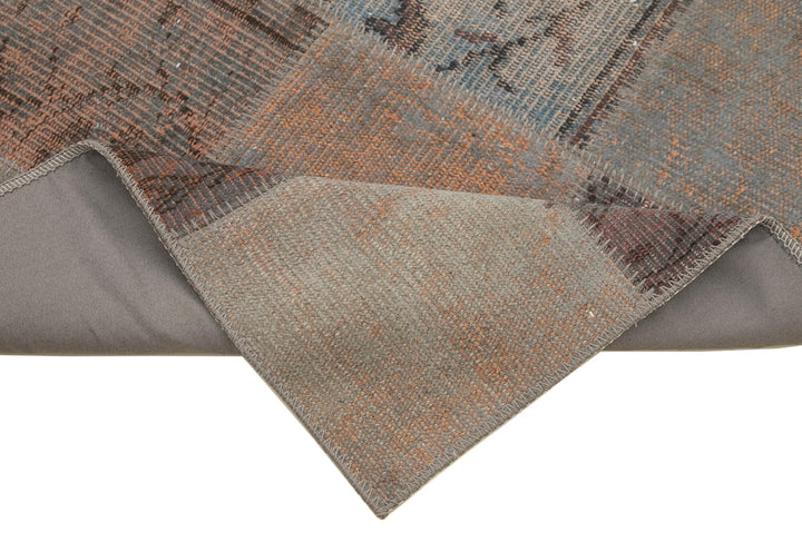 3x10 Grey Patchwork Runner Rug - 37745