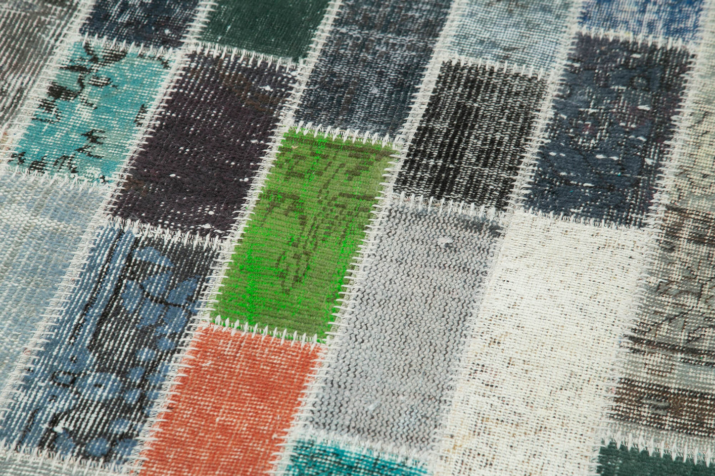3x10 Multicolor Patchwork Runner Rug - 37746