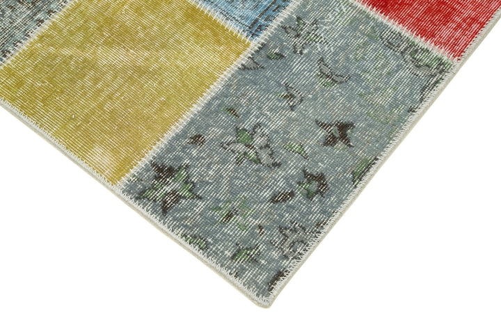 3x10 Multicolor Patchwork Runner Rug - 37748