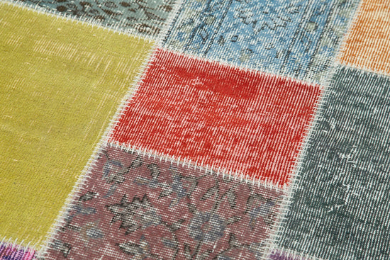 3x10 Multicolor Patchwork Runner Rug - 37748