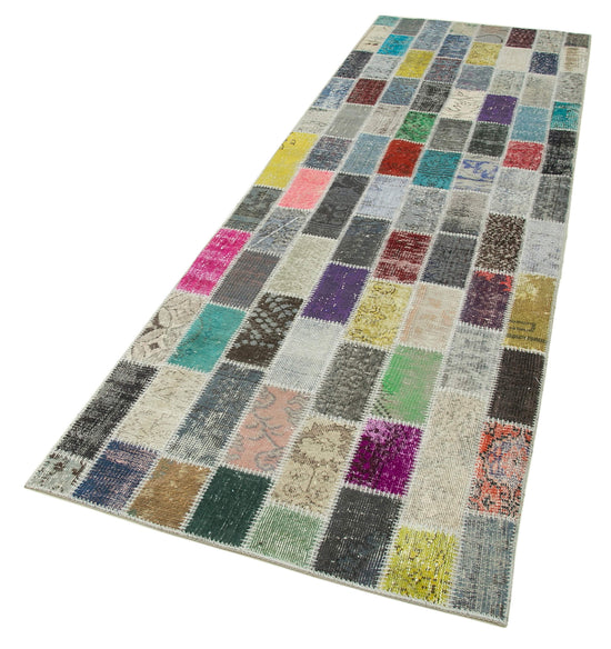 3x10 Multicolor Patchwork Runner Rug - 37752