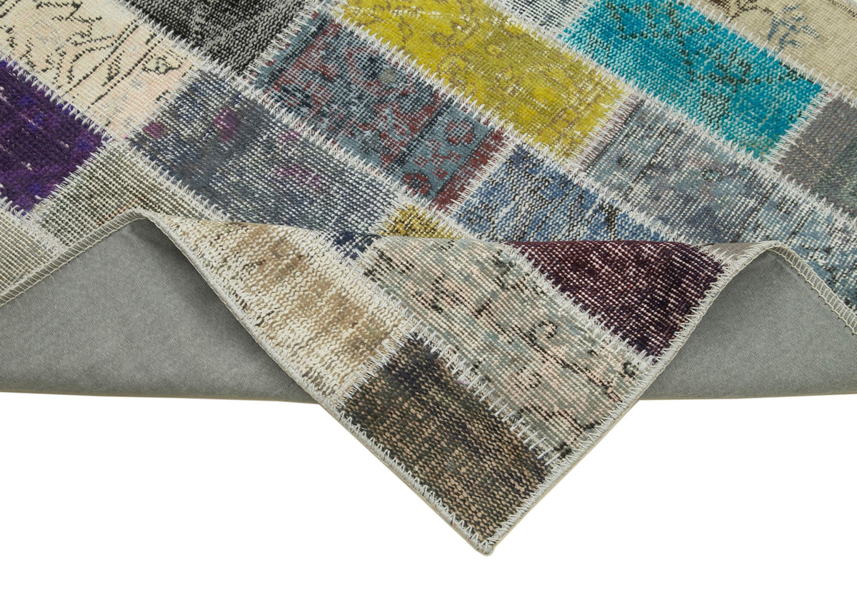 3x10 Multicolor Patchwork Runner Rug - 37752