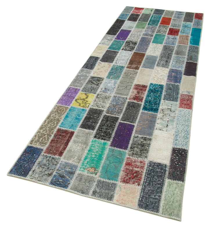 3x10 Multicolor Patchwork Runner Rug - 37755